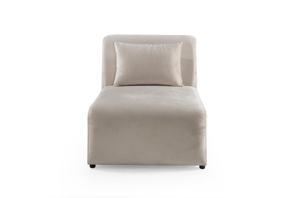 Canapé COCO Velours Blanc Cassé