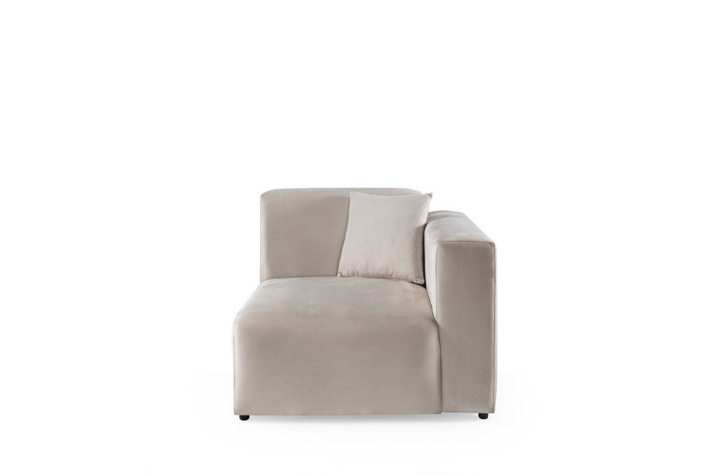 Canapé COCO Velours Blanc Cassé