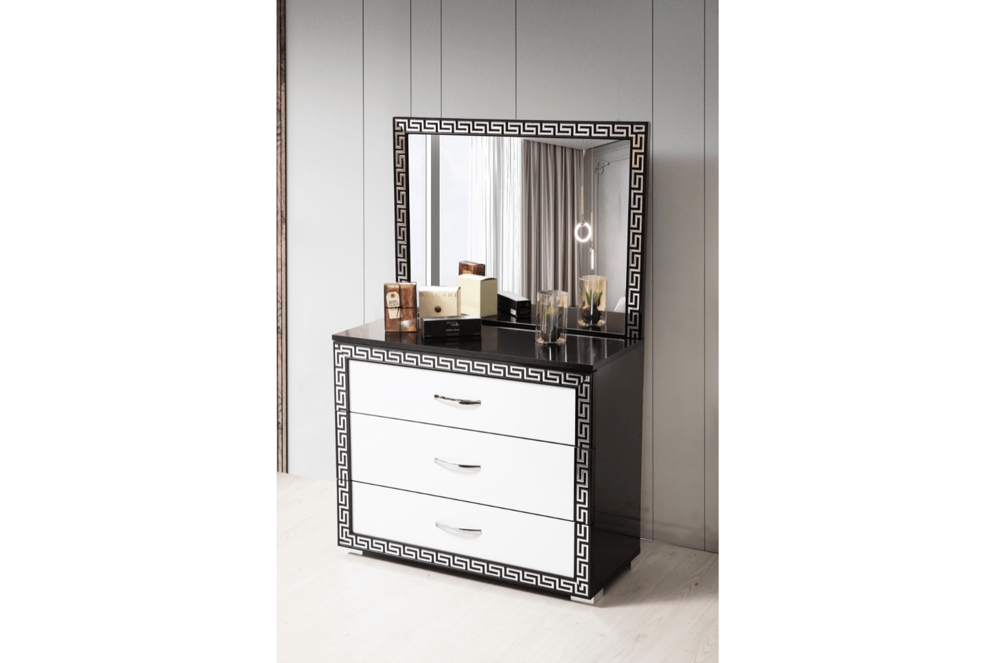 Chambre à coucher Versace noir & blanc