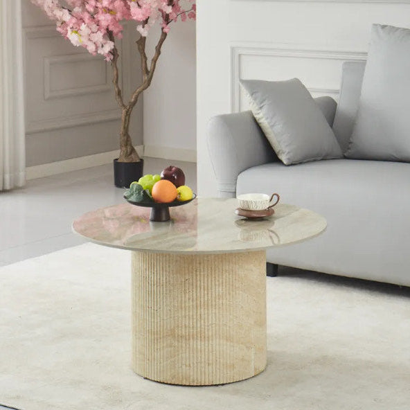 Table basse Famous travertin