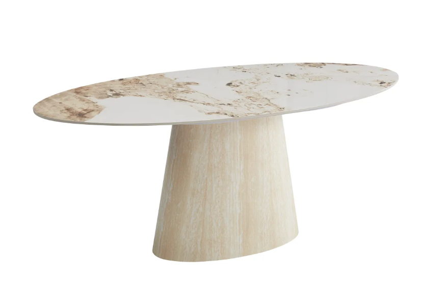 Table a manger OVO 180cm EFFET TRAVERTIN