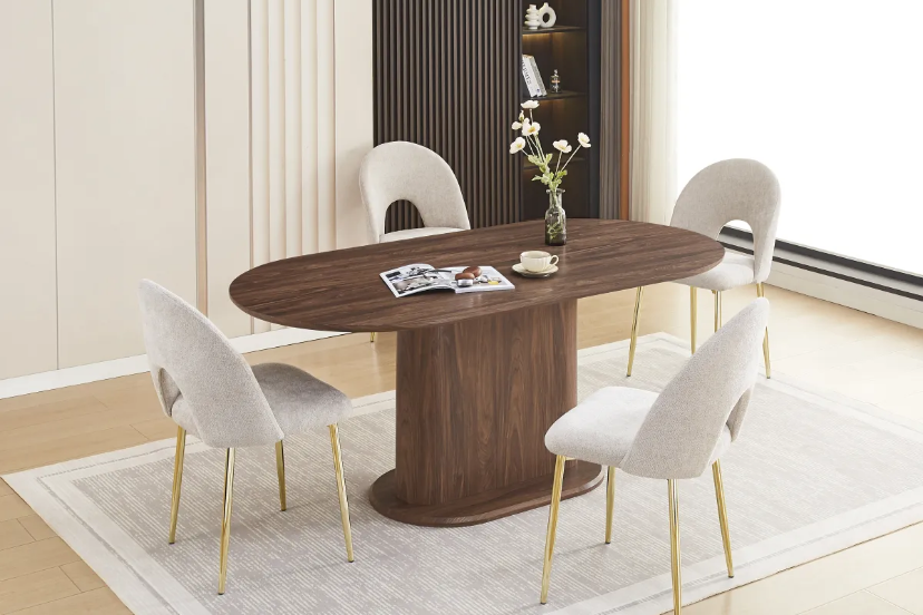 Table à manger LOKA 160cm NOYER