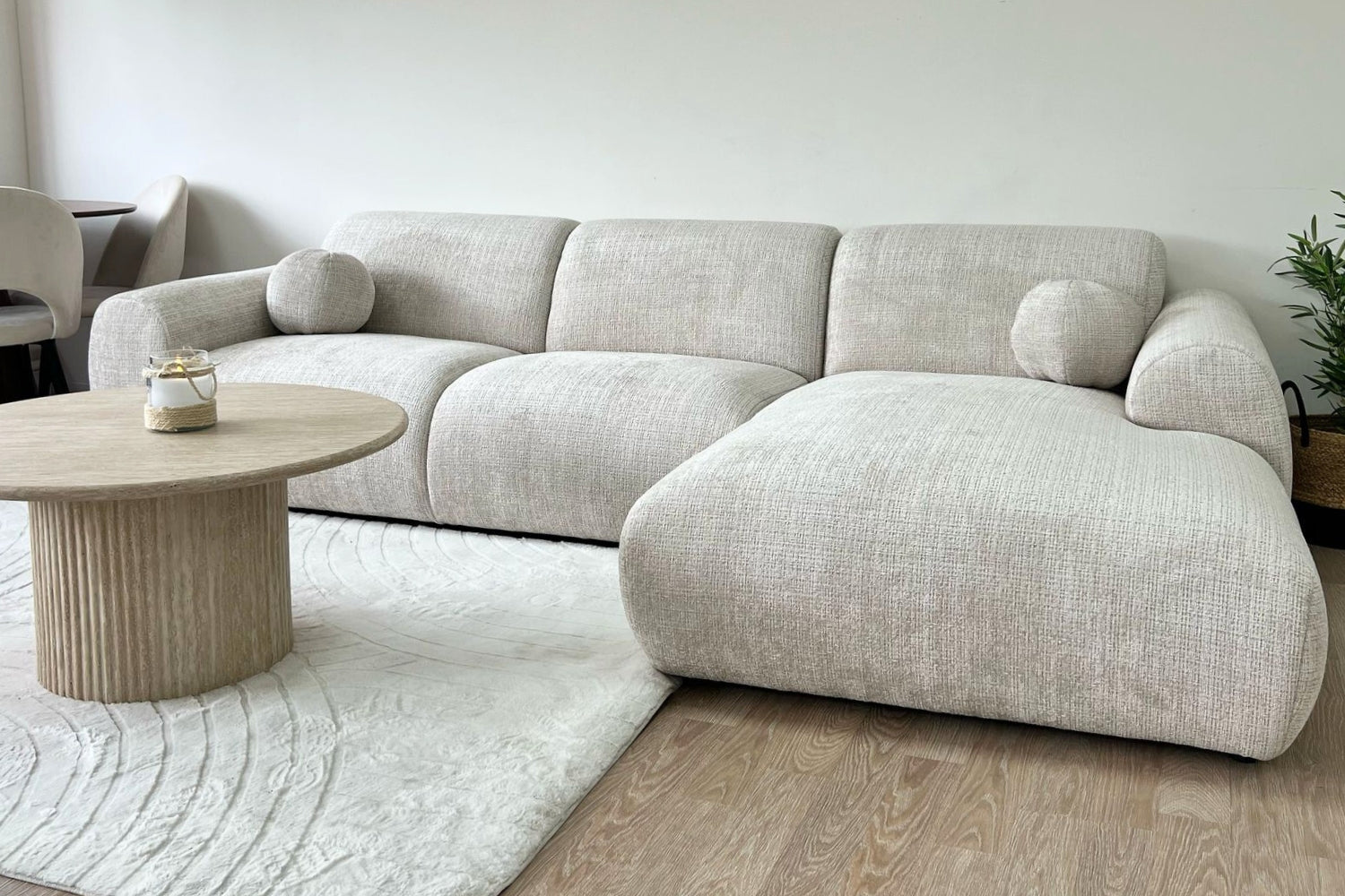 Canapé CLOUD Tissu Marbella Crème