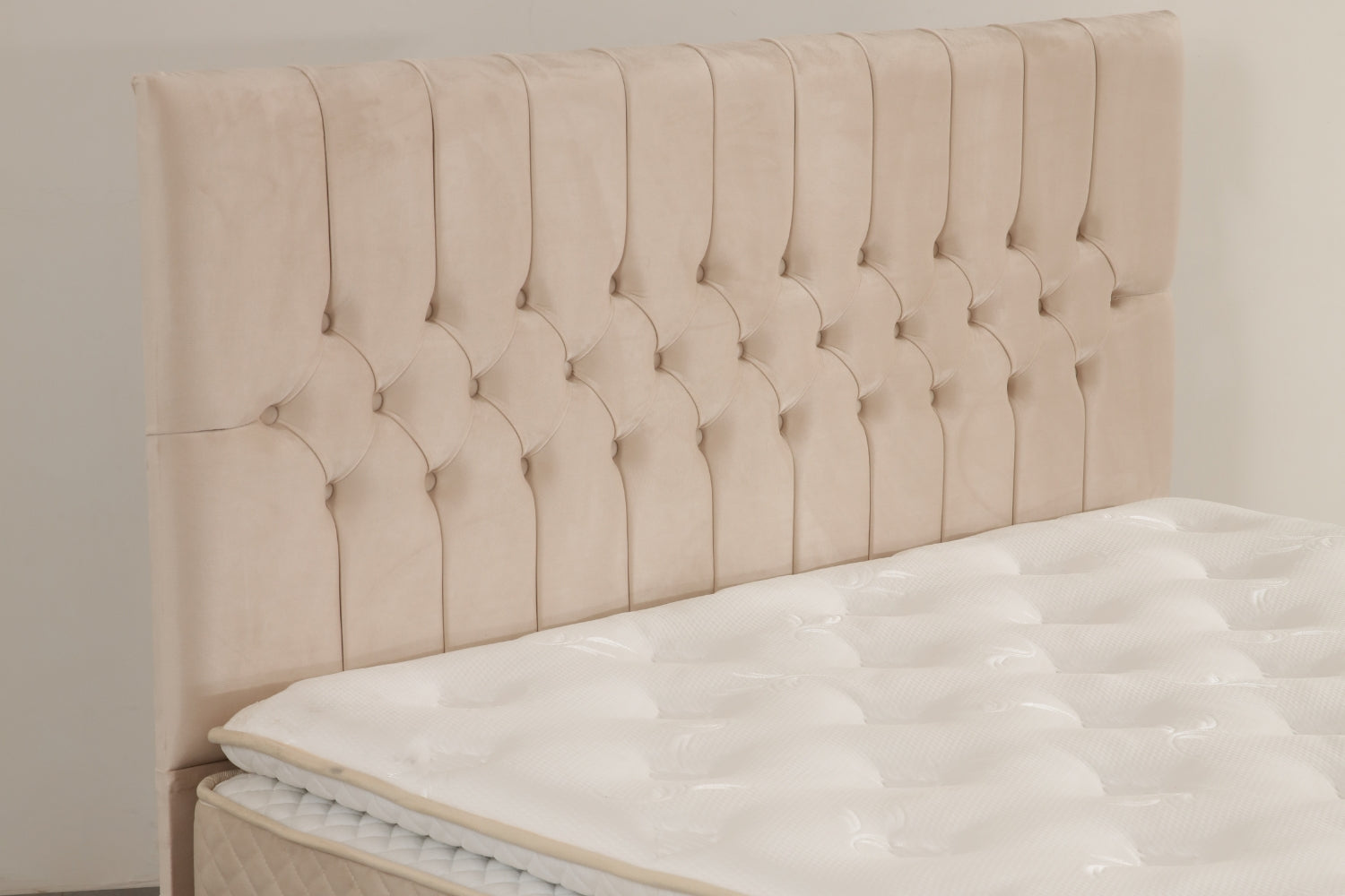 Lit Coffre HUGO Velours Beige