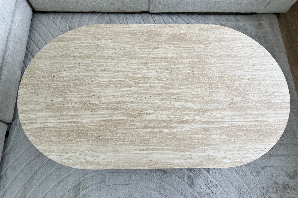 Table Basse Lena Effet Travertin