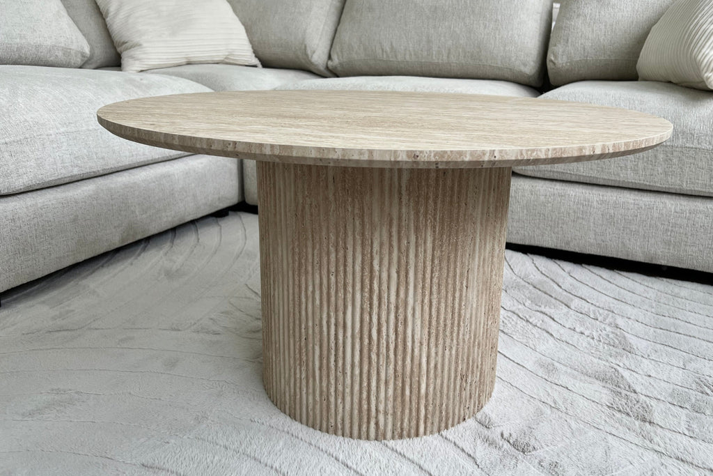 Table Basse Lisa Effet Travertin