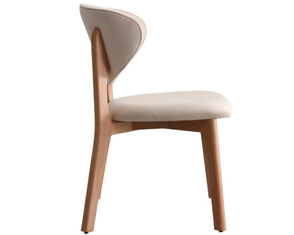 Chaise STAR velours beige